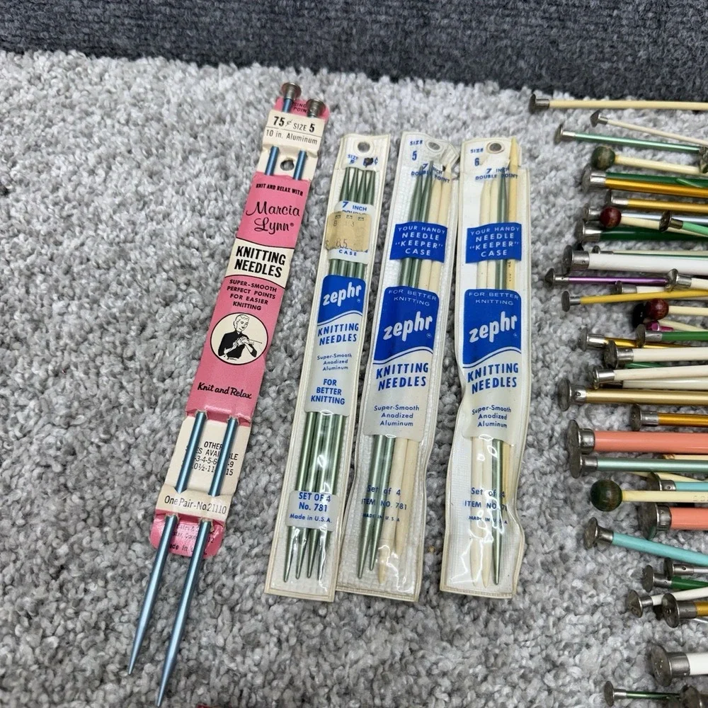 HUGE LOT ‎ crochet knitting needles hooks metal wood plastic  (READ)